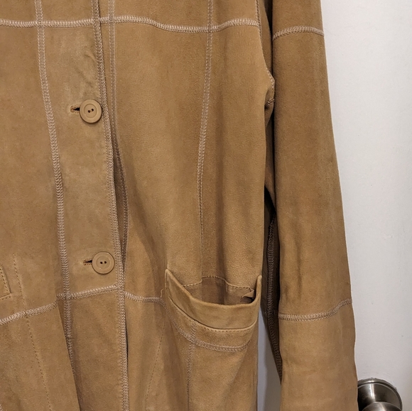 INCREDIBLE PERA PELLE Reversible ITALIAN Leather/Suede Jacket- L - Picture 10 of 12